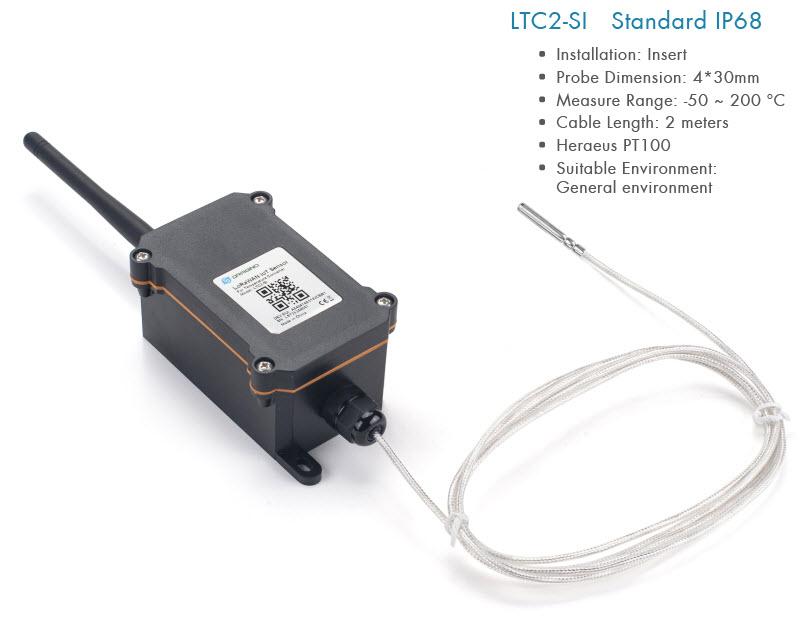 Dragino LTC2-SI LoRaWAN Standard PT100 Temperature Transmitter