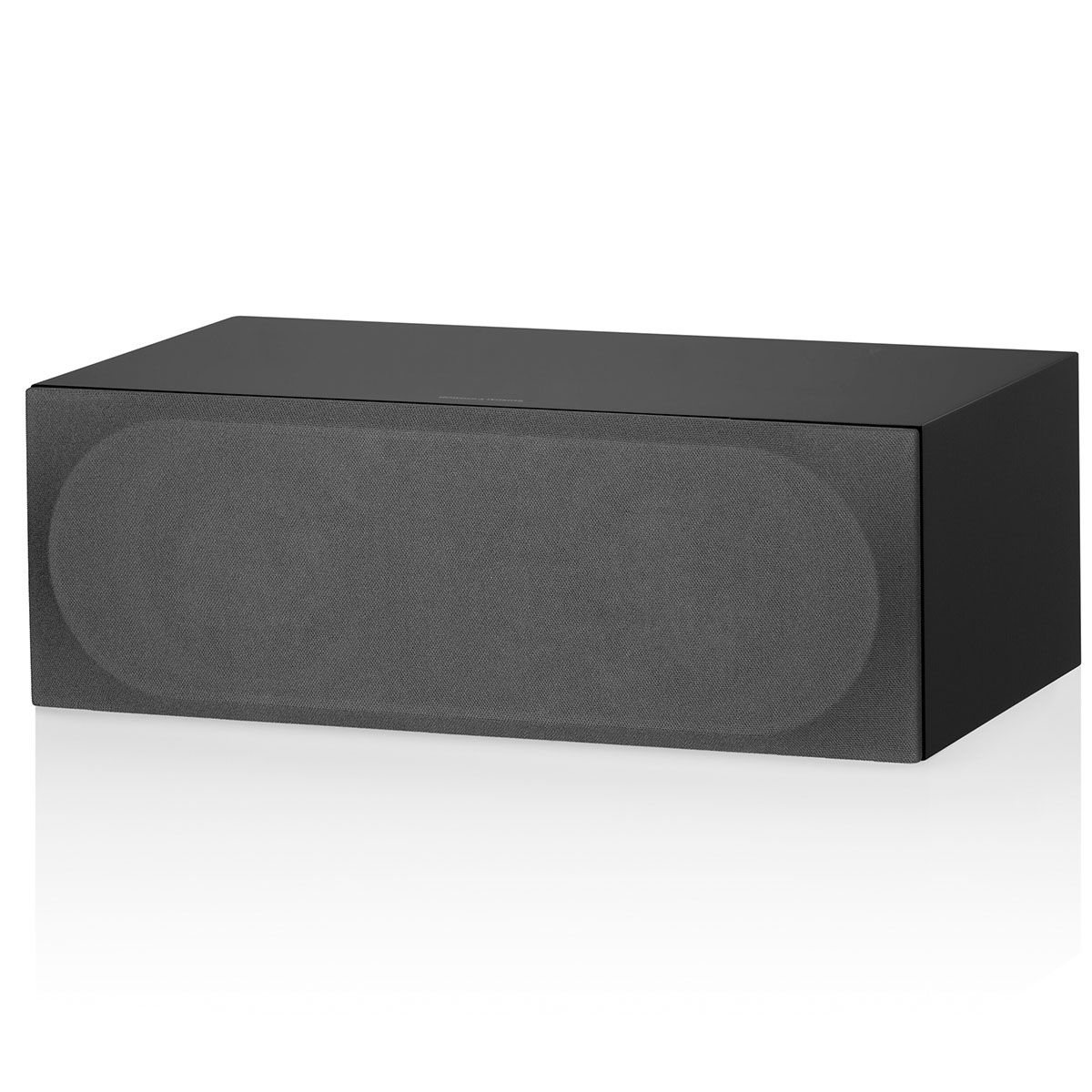 bowers and wilkins htm72 s3 center channel speaker black front view