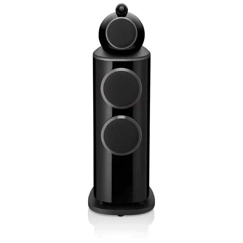 bowers and wilkins 802 d4 speakers front view with grills