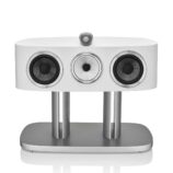 bower & wilkins HTM82 d4 Center Channel speaker white front view with stand