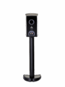 Paradigm Premier 200b Bookshelf Speakers white on stand back view