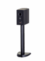 Paradigm Premier 200b Bookshelf Speakers black on stand back view