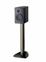 Paradigm Premier 200b Bookshelf Speakers black on stand without grill