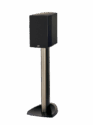 Paradigm Premier 200b Bookshelf Speakers black on stand with grill