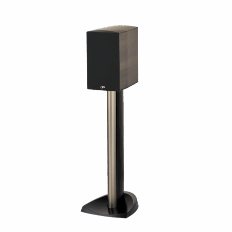 Paradigm Premier 200b Bookshelf Speakers Espresso onestand with grill