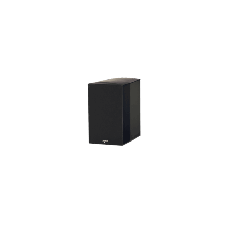 Paradigm Premier 200b Bookshelf Speakers black with grill side view