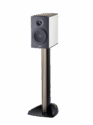 Paradigm Premier 200b Bookshelf Speakers white one stand without grill