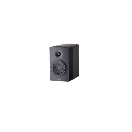 Paradigm Premier 200b Bookshelf Speakers black without grill side view
