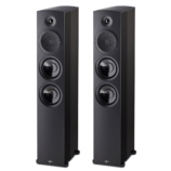 Paradigm Premier 800F Floor Standing Speakers black front angled view without gril