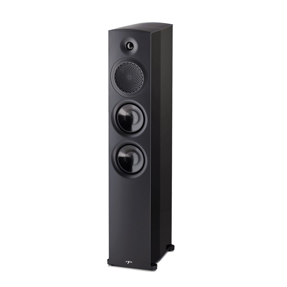 Paradigm Premier 800F Floor Standing Speakers black front angled view without gril