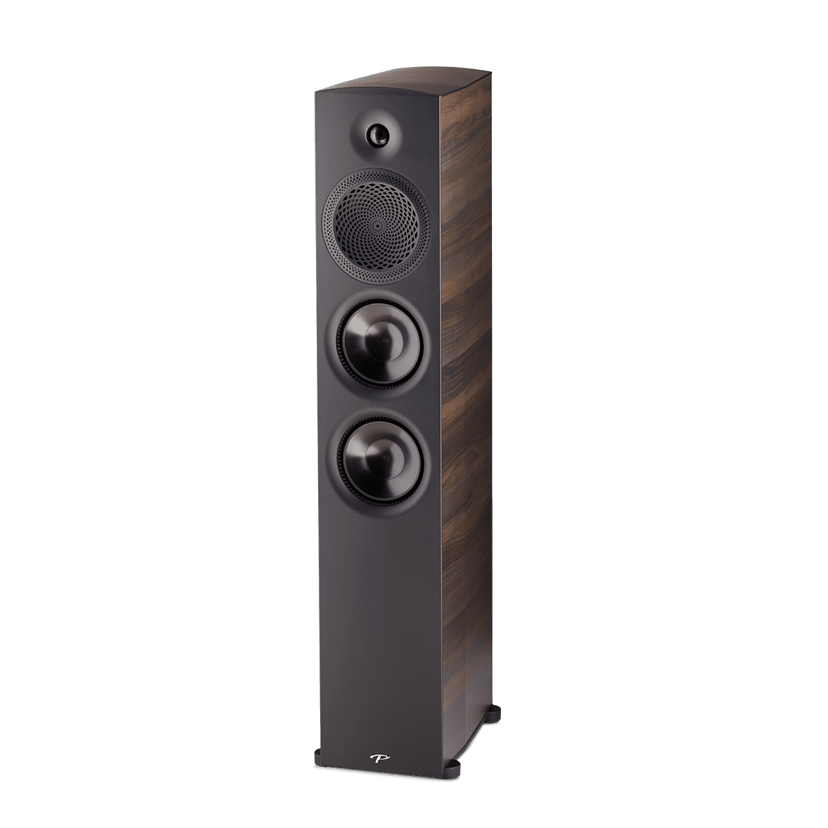 Paradigm Premier 800F Floor Standing Speakers espresso front angled view without grill