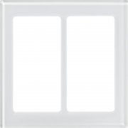 Pico Wall Faceplate 2 Gang Wireless Dual Opening Glass