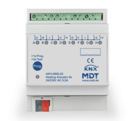 MDT Heating Actuator 8-fold, 4SU MDRC, 24-230 V AC