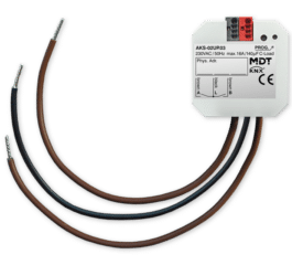 MDT Switch Actuator 2-fold, flush mounted, 16 A, 230 V AC, C-load, Standard, 140 μF