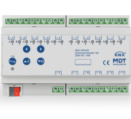 MDT Universal Actuator 16-fold, 8SU MDRC, 16 A, 230 V AC, 100 μF, 15 ECG