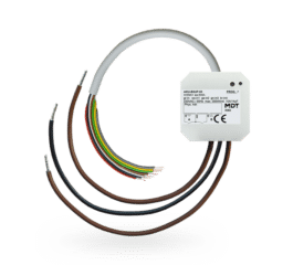 MDT Universal Actuator 2-fold, flush mounted, 10 A, 230 V AC, 14 μF, 2ECG with 4 binary inputs