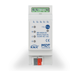 MDT Binary Input 4-fold, 2SU MDRC, Inputs 24 V AC/DC