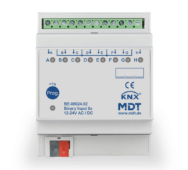 MDT Binary Input 8-fold, 4SU MDRC, Inputs 24 V AC/DC