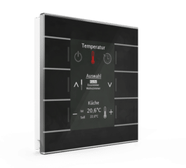 MDT Glass Central Operation Unit Smart with colour display, Black