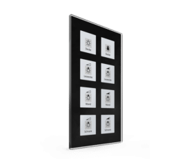 MDT Glass Push Button Plus 8-fold, Black