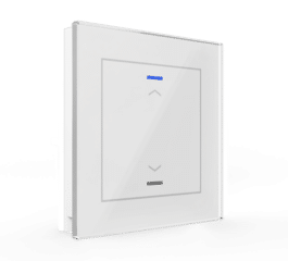 MDT Glass Push Button II Lite 1-fold, RGBW, blinds, White