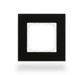 MDT Glass cover frame 1-fold for 55 mm systems, Black