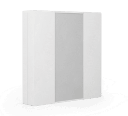 MDT Push Button 55 2-fold, White matt finish