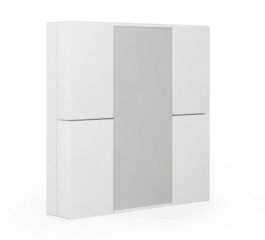 MDT Push Button 55 4-fold, White glossy finish