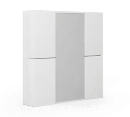 MDT Push Button 55 4-fold, White glossy finish