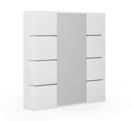MDT Push Button 55 8-fold, White matt finish