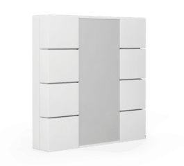 MDT Push Button 55 8-fold, White glossy finish