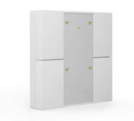 MDT Push Button Plus 55 4-fold, White matt finish