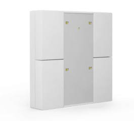 MDT Push Button 55 Plus 4-fold, White glossy finish