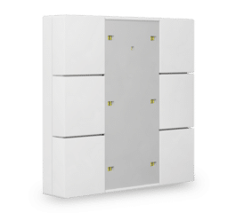 MDT Push Button Plus 55 6-fold, White matt finish