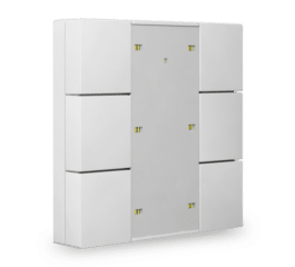 MDT Push Button 55 Plus 6-fold, White glossy finish