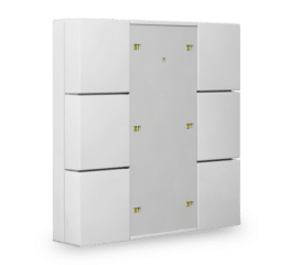 MDT Push Button Plus 55 6-fold, White glossy finish