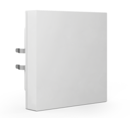 MDT Push Button Lite 55 Basic 1-fold, neutral, White glossy finish