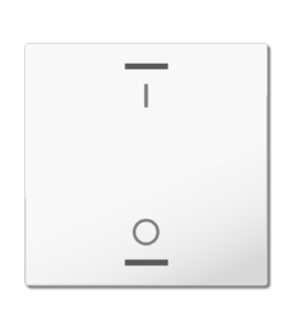 MDT Rocker for the KNX Push Button Light 55 1 gang, white glossy finish, switch
