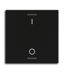 MDT Rocker for the KNX Push Button Light 55 1 gang, Black matt, switch