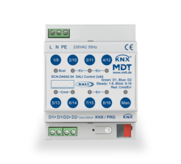 MDT DALI Control 2x64 Gateway, 4SU MDRC