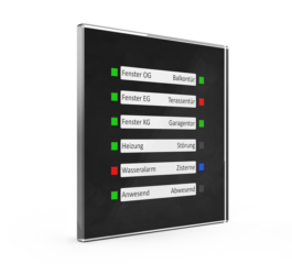 MDT Glass LED Indicator, Black