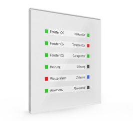 MDT Glass LED Indicator, White