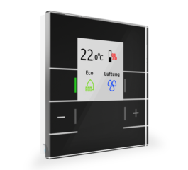 MDT Glas Room Temperature Controller Smart with colour display, Black