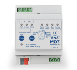 MDT Bus Power Supply with diagnostic function, 4SU MDRC, 640 mA