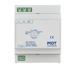 MDT Power Supply, 4SU MDRC, 750mA, 24 V DC SELV