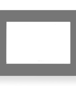 MDT Cover frame brushed stainless steel look 7" - to fit 7“ Touchpanel