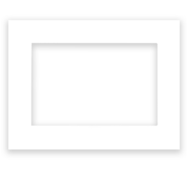 MDT Glass cover frame white 10" - to fit 10“ Touchpanel